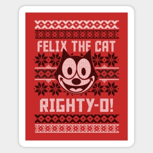 FELIX UGLY CHRISTMAS SWEATER Sticker